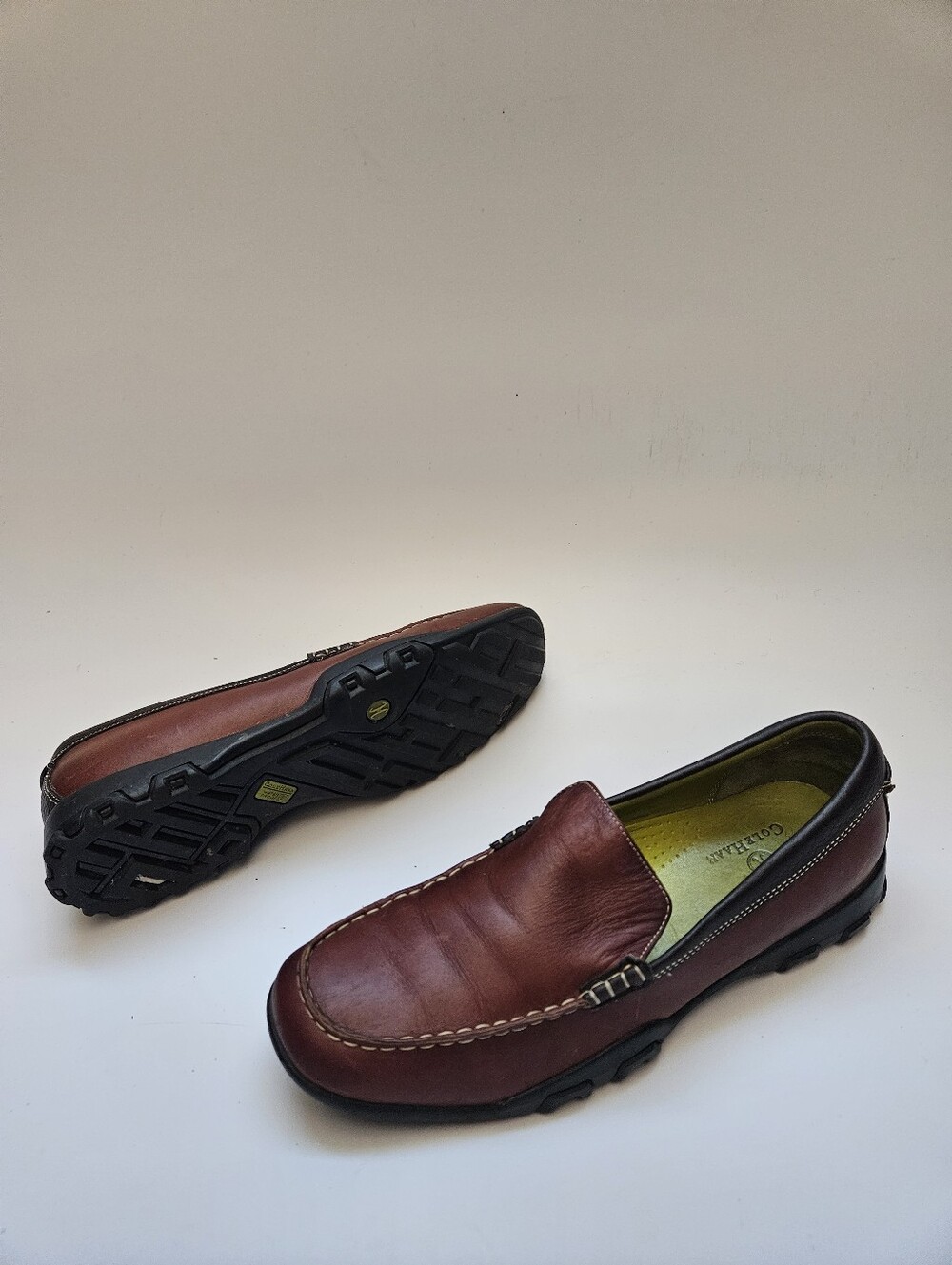 Cole Haan Meribel D18042 Moc Loafers Shoes Womens US 11B Brown Leather Slip-On